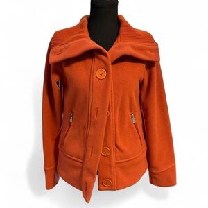 Collection Eivessa Women's Orange Button-Up Cardigan